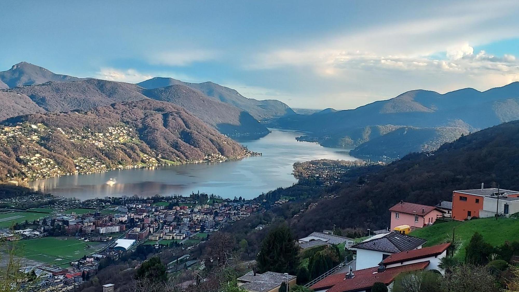 Entire Apartments With Stunning View Cademario Kültér fotó